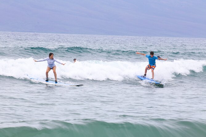 2 Hour Private Surf Lesson For Two In Lahaina - Coaching style: calm, patient, and focused on your next try