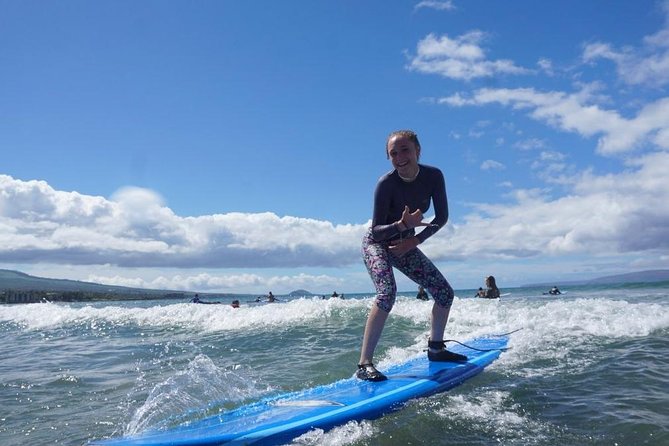 Beginner Group Surf Lesson on Maui South Shore - Catching Your First Wave: Standing Up and Riding In