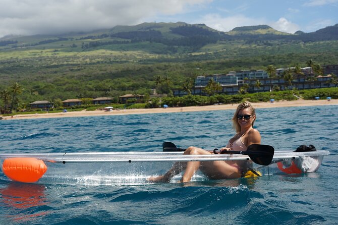 Clear Bottom Glassy Kayak Rental | MAUI | Safe and Stable Kayaks - The 4-hour flow: paddling at your own pace in Maui