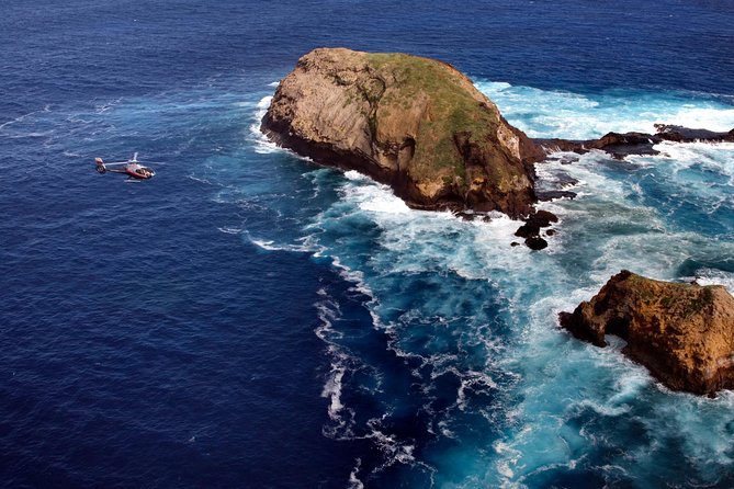 Deluxe Helicopter Tour of Molokai and Maui - Honokohau Falls, Haleakalā in the Distance, and the Smooth Finish