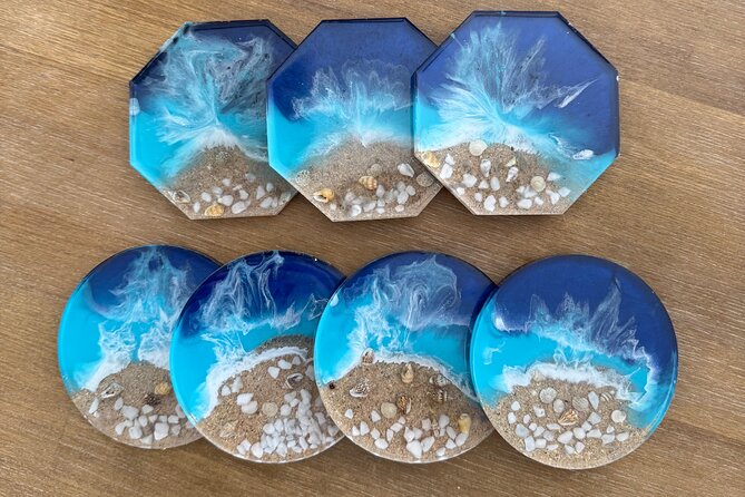 Epoxy Resin Art and Craft Coaster Set Experience - Yulia Maui Art: teaching that feels patient and practical