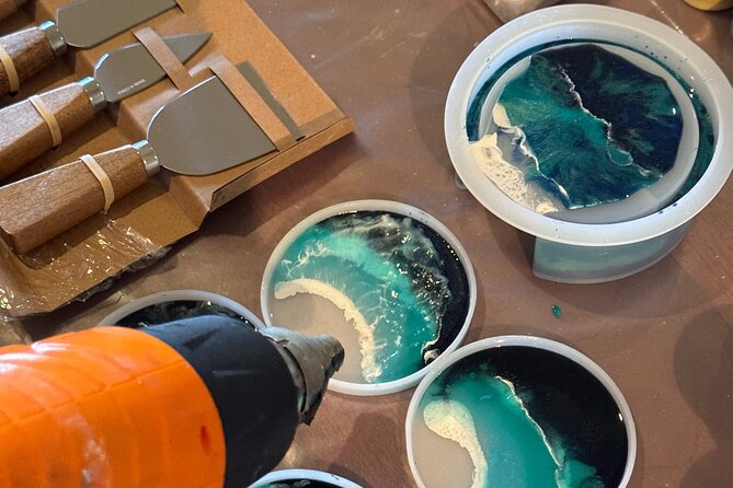 Epoxy Resin Art and Craft Coaster Set Experience - The hands-on part: slow-curing resin, pigments, and finishing details