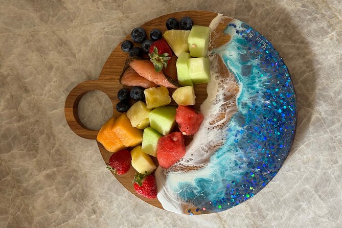 Epoxy Resin Cheese Board Art Class - Paia start and Ho’okipa Beach Park stops: make it a Maui day