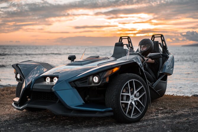 Explore Maui in a Polaris Slingshot from Lahaina - Automatic or 5-speed manual: choose based on how you want to spend your brainpower