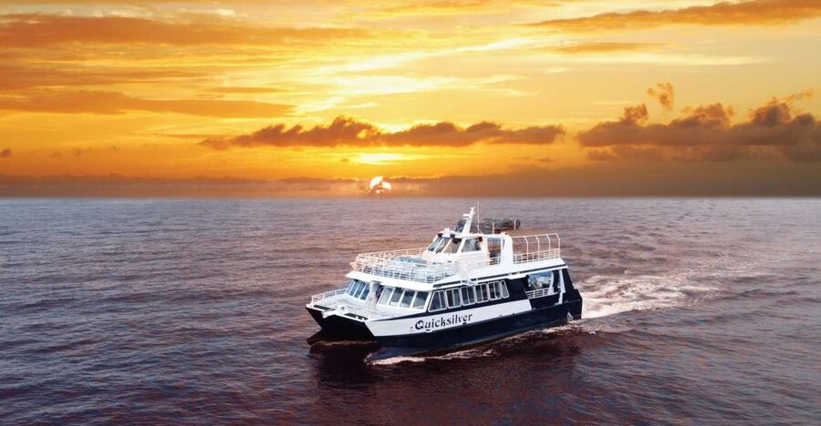 From Ma'alaea: Sunset Dinner Cruise Aboard the Quicksilver - The Quicksilver catamaran: roomy seating and how to choose your spot