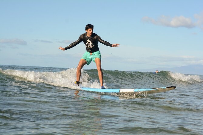 Group Surf Lesson at Kalama Beach in Kihei - Check-In to Board Time: Reef Shoes, Rash Guard, and a Land Safety Brief