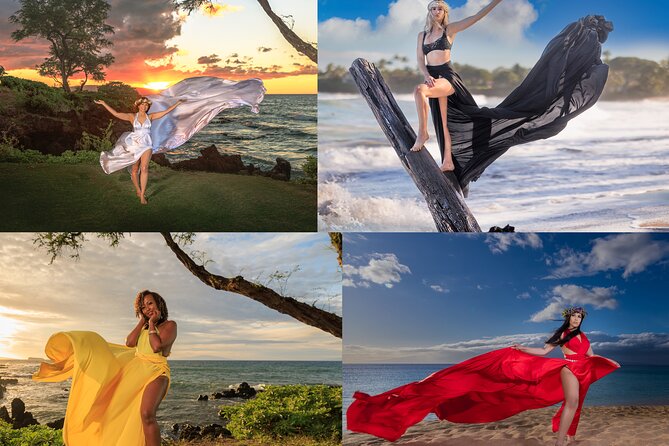 Maui Flying Dress Photoshoot Experience - The Private Photographer Advantage (Yes, It Changes Everything)