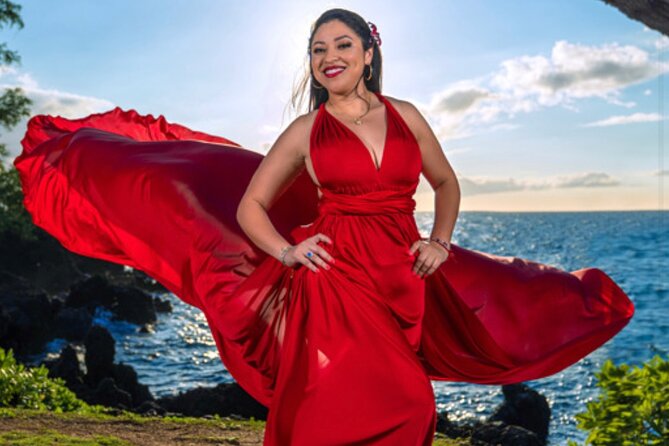 Maui Flying Dress Photoshoot Experience - Photos Delivery You’ll Actually Use: Disk + Edited Download Link