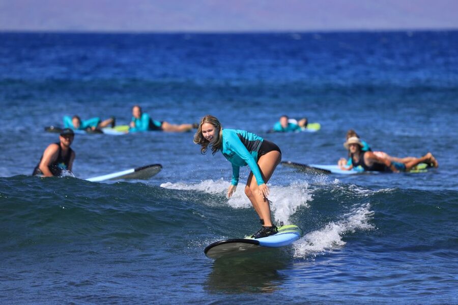 Maui: Group Surf Lesson - From Whalers Village Check-In to the Waterline in 90 Minutes