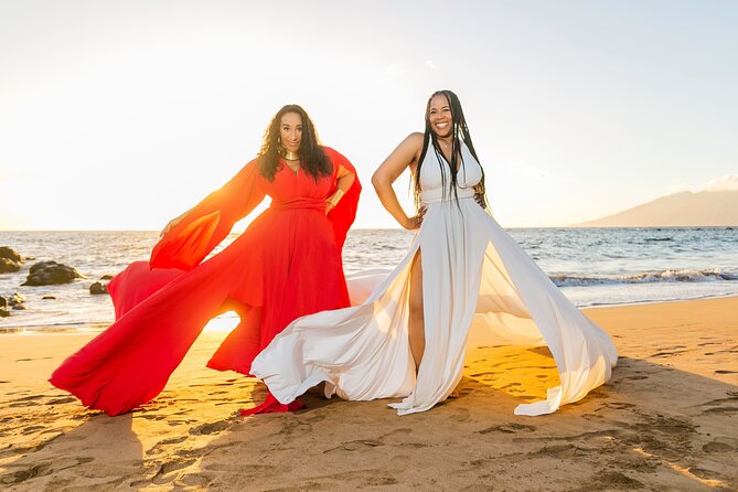 Maui Hi Flying Dress Private Photoshoot Experience - The photoshoot itself: moving through Maui for flattering angles