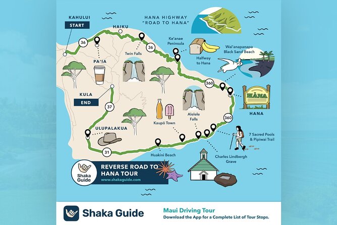 Maui "Reverse" Road To Hana Audio Driving Tour - Reverse Road to Hana: Kula to Paia, With Your Own Pace