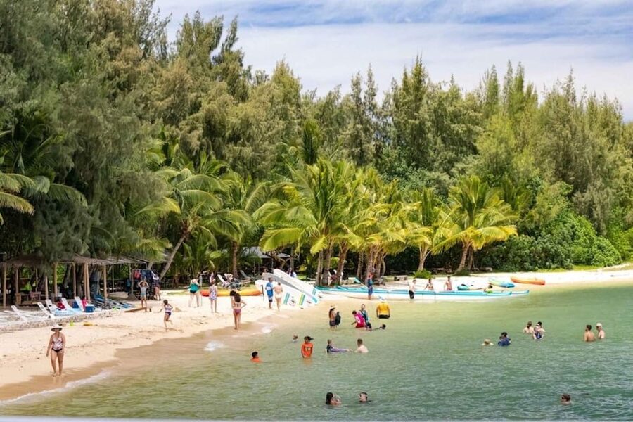 Pearl Harbor and Oahu Circle Island Tour FROM MAUI - Kualoa Regional Park, Waimea Bay, and Sunset Beach: the North Shore trio