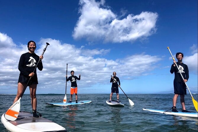 Semi Private Stand Up Paddle Boarding (SUP) Class at Kalama Beach in Kihei - Kalama Beach Park to Surf Club Maui Van: Gear and First Moments
