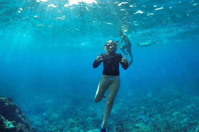 Ultimate 4 Hour Lanai Snorkel and Dolphin Encounter - What You Actually Get: Snacks, Gear, Sunscreen, and Wetsuit Tops